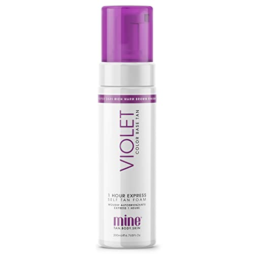 MineTan Violet Zelfbruiningsfoam Zelfbruiner Mousse Voor Een Rijke, Warme Donkerbruine Teint, 200ml