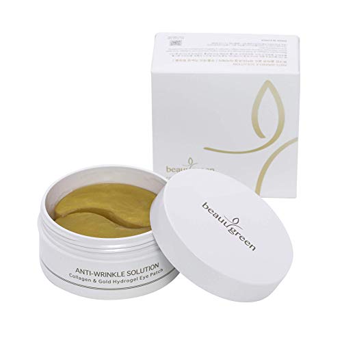 BEAU GREEN BEAUUGREEN Collageen & Gold Hydrogel Eye Patch 90g60pcs/ Koreaanse Oogmasker onder de ogen Hydraterende en Hydraterende voor Donkere kringen, Anti-rimpel & Anti-aging