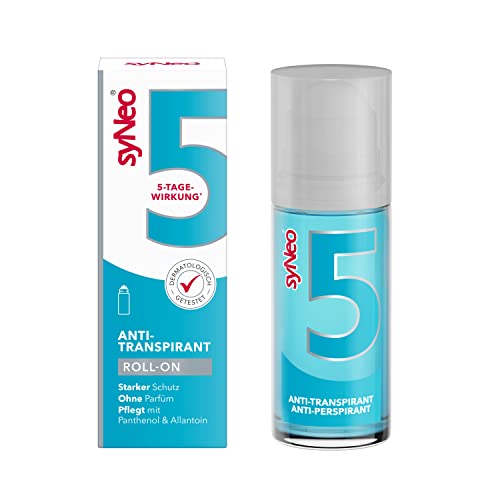 syNeo 5 antitranspirant Roll-On, roller voor vrouwen en mannen, anti zweet deo anti-transpirant deodorant, 1 pakje (1 x 50ml)