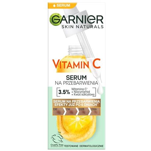 Garnier SkinActive Vitamine C* Anti-Pigmentvlekken Serum Met Niacinamide en Salicylzuur Serum Tegen Pigmentvlekken 30ml