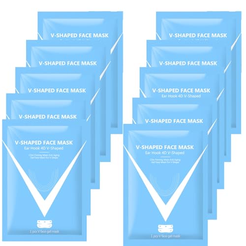 WUIJHIKC Bloskin Double Chin Mask Reusable, Bloskin Lifting Face Mask, Bloskin Double Chin Mask, Bloskin Chin Masks, Bloskin Lift Mask, Bloskin Neck Mask, Bloskin Double Chin lifting Mask Reusable (10 Pcs)