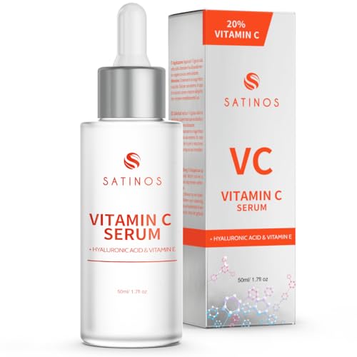 Satinos Vitamine C serum 20% hoge dosis hyaluronzuur en vitamine E