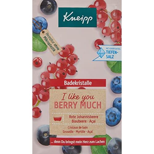 Kneipp Badkristallen I Like You Berry Much, Rode Bessen & Blauwe Bessen & Açai 60 g