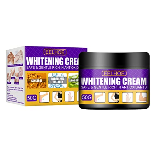 Shichangda Huidbleekcrème   Intieme bleekcrème voor vrouwen,Huidblekende crème voor intieme zones, oksels, nek, oksels, knieën, ellebogen, privézones, intieme zones, instant 50g