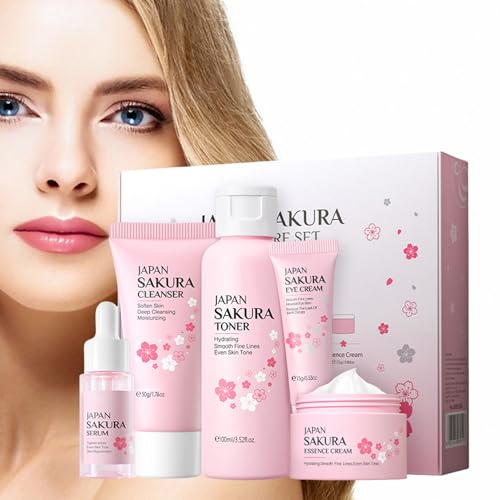 Gomice Huidverzorgingsset Huidverzorging Voor Tienermeisjes,Sakura Huidverzorgingssets En -kits,Glowing Beauty Huidverzorgingsset,Tiener Huidverzorgingsset Producten Om Huidverzorging