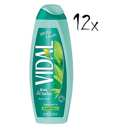 Vidal 12x  white musk wit mos schuim bad bad douche schuim 500ml