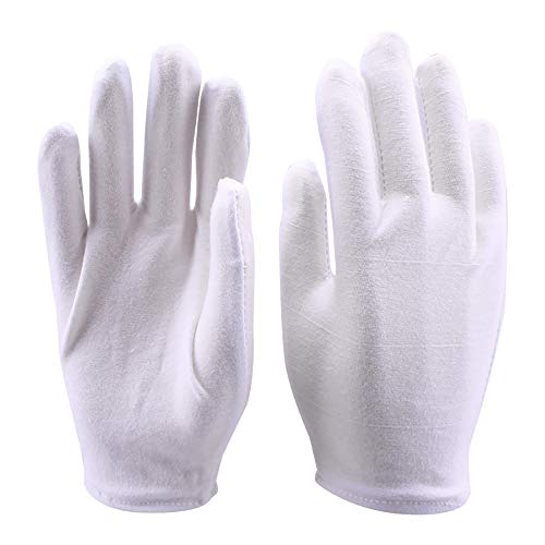 LANGING 36 paar witte katoenen handschoenen gezondheid dagelijkse werkhandschoenen hand hydraterende