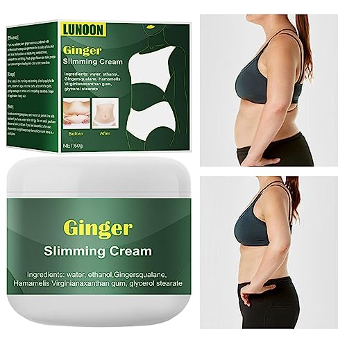 Yajexun Lichaamsverstevigende crème 50g Lifting Ginger Cream voor Gewichtsverlies Gewichtsverlies Afslankcrème voor Gewichtsverlies, Bodycrème Afslankende Gembercrème voor Buikverstrakking