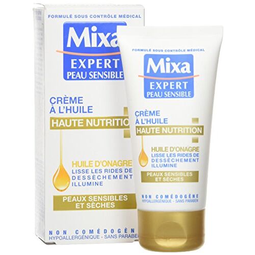 Mixa Expert Gevoelige Huid – voedende crème met teunisbloemolie 5% glycerine / teunisbloemolie – 50 ml