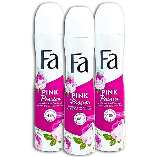 Fa Pink Passion Deodorant Deodorant Deospray, 3 x 250 ml