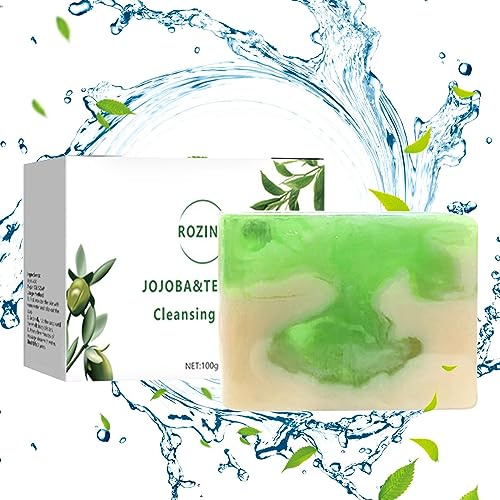 Tytlyworth Tea Tree Oil Zeep,Milde en hydraterende gezichtszeep Tea Tree Oil Soap, Defense Soapbar voor dames en heren, Essence gezichtsolie voor de meeste huidtypes