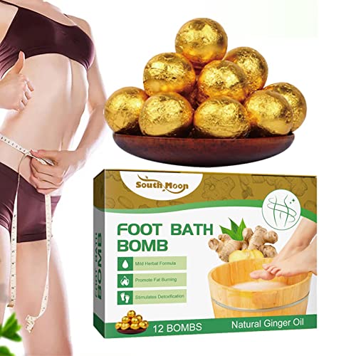 Aibyks 5 Pcs Afslankend voetenbad Voet Soak Ballen Dames,12 Stks Botanische Reiniging Voet Soak Ballen, Natuurlijke Kruid Voet Soak Voor Vrouwen Been Afslanken Buik Beeldhouwen