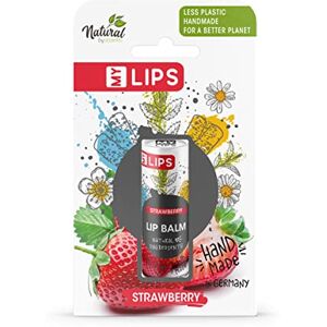 accentra Accenta Handgemaakte lippenbalsem MY LIPS in papieren tube incl. geschenkdoos, Naturel van , Natuurlijke ingrediënten met amandelolie, zonder plastic, Aardbeiengeur accentra Accenta Handgemaakte lippenbalsem MY LIPS in papieren tube incl. geschenkdoos, Naturel van , Natuurlijke ingrediënten met amandelolie, zonder plastic, Aardbeiengeur