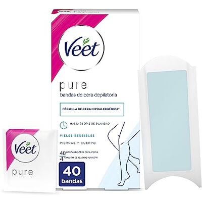 Veet Pure koude waxstrips - 40 st. Veet Pure koude waxstrips - 40 st.