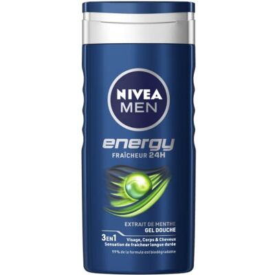 Nivea Men Energy Gel Douche 3in1 Frisse 24H - Douchegel mannen Nivea Men Energy Gel Douche 3in1 Frisse 24H - Douchegel mannen