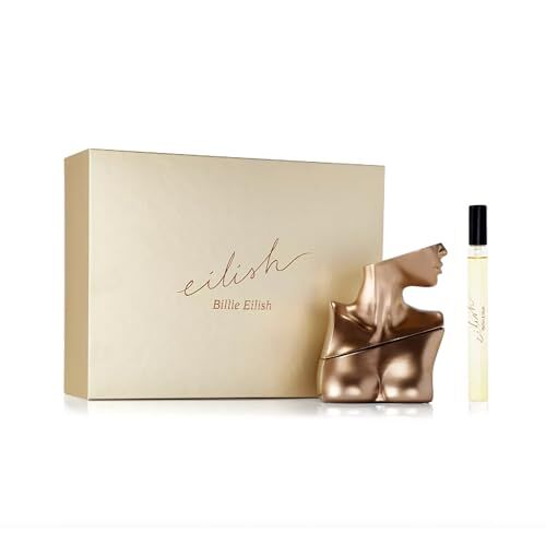 Billie Eilish Eilish Eau de Parfum Fragrance Gift 2-delige set voor vrouwen, 3,4 fl oz spray + 0,33 fl oz reismaat, noten van suikerblaadjes, vanille & musk