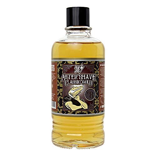 HEY JOE ! After Shave Nr. 8 Classic Gold   After Shave Lotion voor het opfrissen en toniseren van de huid na het scheren 400 ml fles