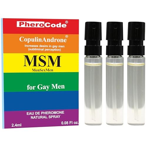 CopulinAndrone PheroCode MSM-parfum voor homoseksuele mannen met feromonen 2,4 ml + 2,4 ml + 2,4 ml