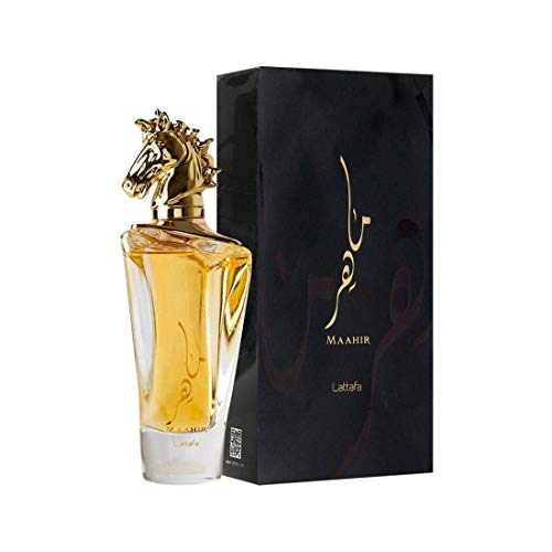 Lattafa Maahir Edp Spray 100 ml met geschenkzakje, samenstelling is Flora