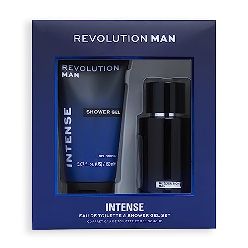 Revolution Man Intense Eau de toilette & douchegel "Intense" van , 100 ml intensieve eau de toilette en 150 ml intensieve douchegel inbegrepen