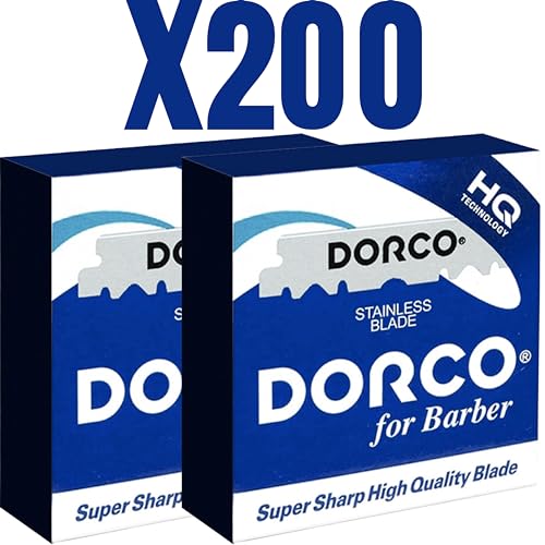 Dorco Shave Factory 2 x 100 roestvrij staal Single Edge scheerbladen + 20 hemostatische lucifers