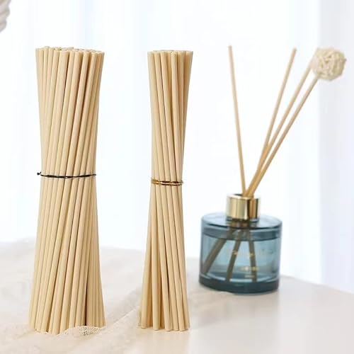 SYT-MD 50PCS Reed Diffuser Sticks Parfum Diffuser Sticks Vervanging Geur Diffuser Sticks Diffuser Voor Aroma (Color : 3mm, Size : 30cm)