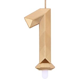 Graziano - Candelina Compleanno N°1 - Diamond Gold - Candle Graziano - Candelina Compleanno N°1 - Diamond Gold - Candle
