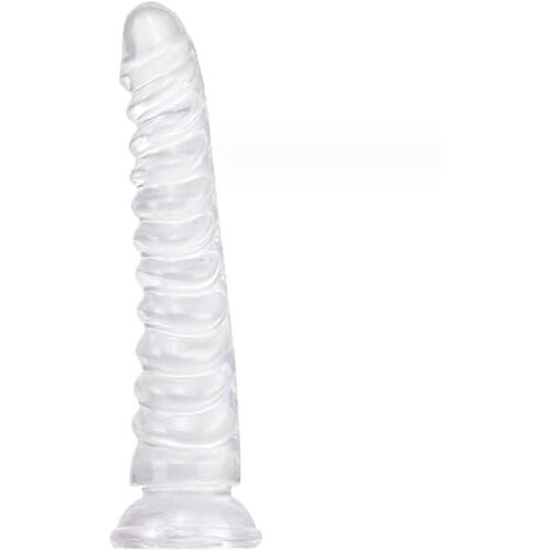 JLTC Dragon Scale Crystal Transparante Imitatie Penis Voor Mannen En Vrouwen Masturbatie Apparaat, Volwassen Seksualiteit, Anale Plug, 22.5cm