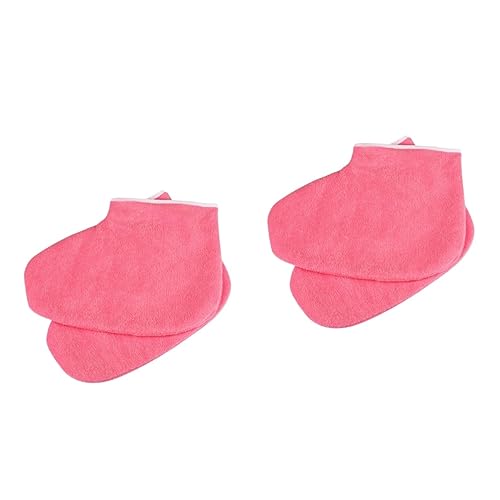 minkissy 2 Paar Paraffine Voetbeschermer Paraffine Bubbelbad Paraffinewasverwarmer Voet Paraffine Zakken Paraffine Bad Wax Badvoeringen Spa Voet Sokken Voeten Paraffine Vlokkig Hand Masker