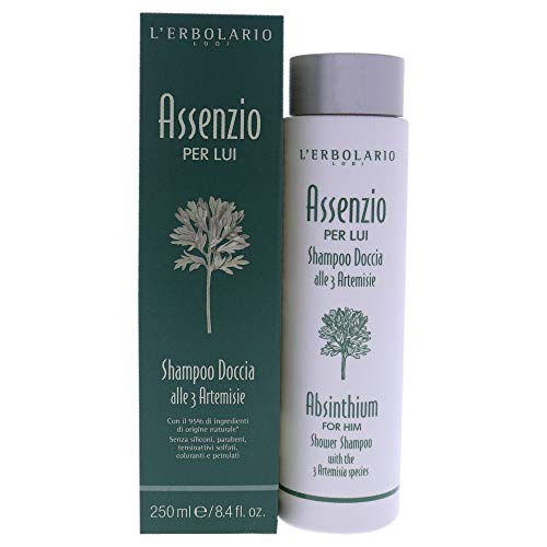 L'Erbolario Absinth voor hem douche shampoo, 250 ml