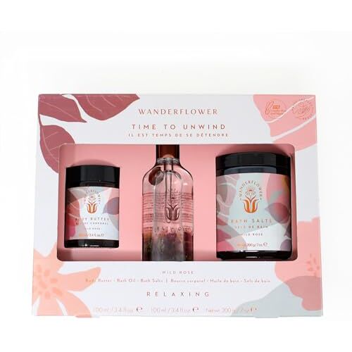 Upper Canada Tijd om te ontspannen Wild Rose Ontspannende Bad Gift Set Wanderflower