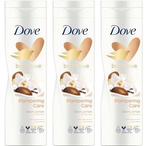 Dove Body Love Pampering Care vochtinbrengende crème met sheaboter & vanille Bodylotion voor de droge huid 3 x 400 ml Dove Body Love Pampering Care vochtinbrengende crème met sheaboter & vanille Bodylotion voor de droge huid 3 x 400 ml