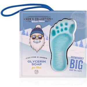 accentra zeep met Yeti-voetafdruk voor mannen HERENCOLLECTIE WINTEREDITIE met koord in blauw, incl. geschenkdoos, geur: Iced Pine & Amber, herencadeau Kerstmis accentra zeep met Yeti-voetafdruk voor mannen HERENCOLLECTIE WINTEREDITIE met koord in blauw, incl. geschenkdoos, geur: Iced Pine & Amber, herencadeau Kerstmis