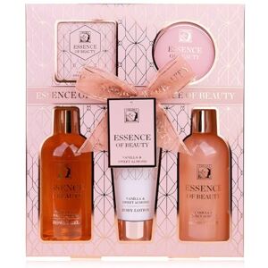 accentra Badset SALSA ESSENCE OF BEAUTY voor vrouwen, gel, schuim, lotion, scrub, badzout, vanille- en zoete amandelgeur, luxe cadeau voor vrouwen accentra Badset SALSA ESSENCE OF BEAUTY voor vrouwen, gel, schuim, lotion, scrub, badzout, vanille- en zoete amandelgeur, luxe cadeau voor vrouwen