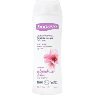 Babaria ? Crema De Cuerpo Hidratante Con Aceite De Almendras 400 Ml Pure aloë vera-gel, verfrist en kalmeert direct na de zon Babaria ? Crema De Cuerpo Hidratante Con Aceite De Almendras 400 Ml Pure aloë vera-gel, verfrist en kalmeert direct na de zon