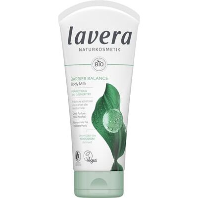 lavera Barrier Balance Body Milk zonder alcohol zonder parfum versterkt de huidbarrière hydraterend prebiotica veganistisch natuurlijke cosmetica 200 ml lavera Barrier Balance Body Milk zonder alcohol zonder parfum versterkt de huidbarrière hydraterend prebiotica veganistisch natuurlijke cosmetica 200 ml