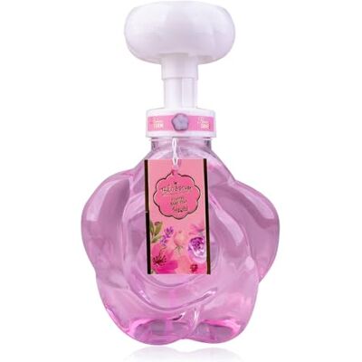 accentra BLOSSOM Zeepdispenser met handzeep, vloeibare zeep in decoratieve pompdispenser in bloemenvorm, 500 ml, geur: lila roos, cadeau-idee voor vrouwen, mama en vriendin, navulbaar accentra BLOSSOM Zeepdispenser met handzeep, vloeibare zeep in decoratieve pompdispenser in bloemenvorm, 500 ml, geur: lila roos, cadeau-idee voor vrouwen, mama en vriendin, navulbaar