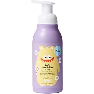 Yope Doucheschuim voor kinderen Vanilla Ice Cream hypoallergeen Body Wash Foam pH-huidneutraal veganistisch natuurlijk dermatologisch getest zachte lichaamsreiniging vanaf 3 jaar 400 ml Yope Doucheschuim voor kinderen Vanilla Ice Cream hypoallergeen Body Wash Foam pH-huidneutraal veganistisch natuurlijk dermatologisch getest zachte lichaamsreiniging vanaf 3 jaar 400 ml