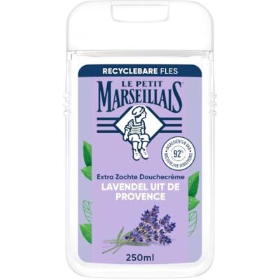 Le Petit Marseillais extra zachte douchecrème lavendel, 250 ml Lavendel uit de Provence, pH-neutraal voor de huid en dermatologisch getest Le Petit Marseillais extra zachte douchecrème lavendel, 250 ml Lavendel uit de Provence, pH-neutraal voor de huid en dermatologisch getest