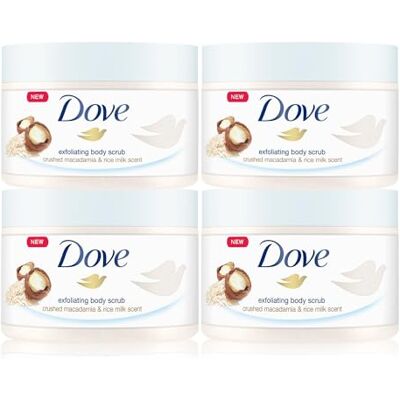 Dove Macadamia & Rijstmelk Lichaamspeeling - Lichaamspeeling Dove Macadamia & Rijstmelk Lichaamspeeling - Lichaamspeeling