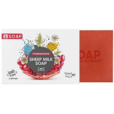 accentra MY SOAP schapenmelkzeep, Natural by , handgemaakte schapenmelkzeep MY SOAP in kartonnen doos, 100g, motief/geur: granaatappel accentra MY SOAP schapenmelkzeep, Natural by , handgemaakte schapenmelkzeep MY SOAP in kartonnen doos, 100g, motief/geur: granaatappel