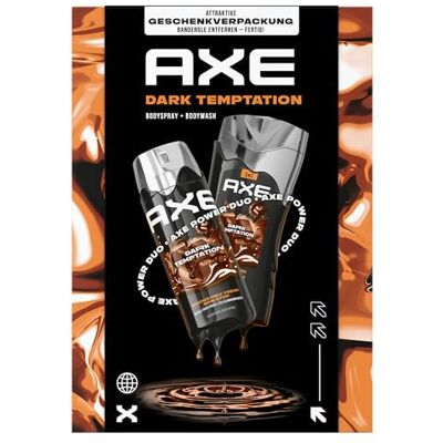 AXE Cadeauset Dark Temptation verzorgingsset met bodyspray en douchegel (150 ml + 250 ml) AXE Cadeauset Dark Temptation verzorgingsset met bodyspray en douchegel (150 ml + 250 ml)