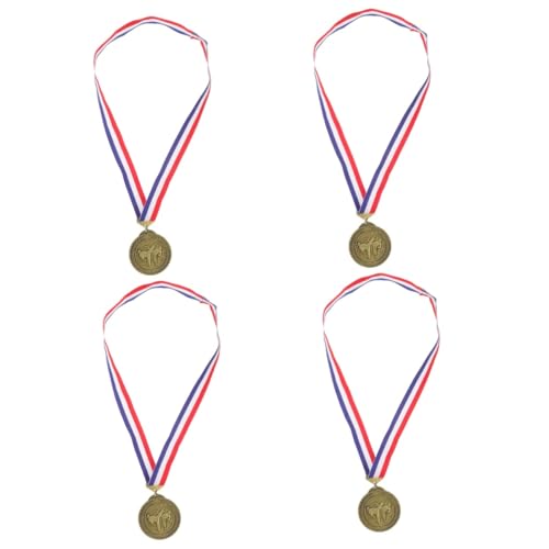 Kisangel 4 Stuks Metalen Medaille Decor Metalen Medailles Draagbare Medaille Herbruikbare Award Medaille Metalen Award Medailles Kleine Medaille Decor Art Medaille Awards Medailles