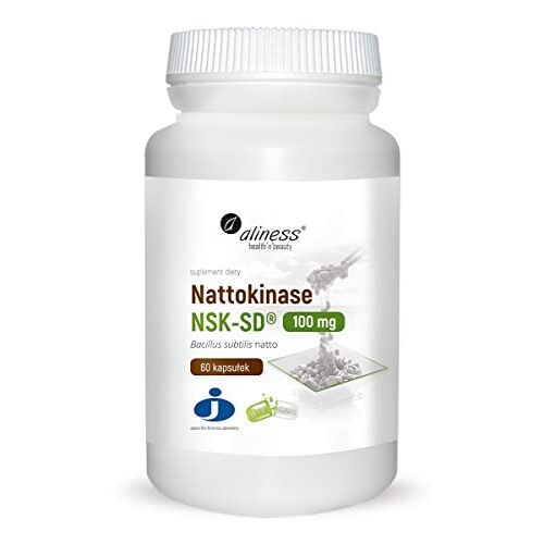 Aliness Nattokinase NSK-SD Bacillus subtills natto 100 mg 60 capsules