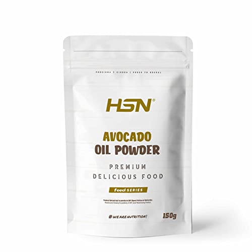 HSN Avocado-olie in poeder   smaakneutraal 150 g = 15 bussen per verpakking ideaal keto, smoothies, crèmes & Pure hoog aan enkelvoudig onverzadigde vetten en vezels, zonder koolhydraten   niet-GMO, veganistisch, glutenvrij