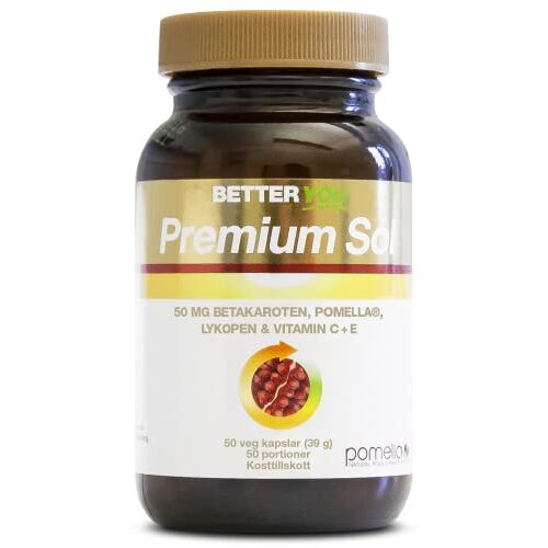 BETTER YOU Premium Sol Hoge dosis bètacaroteen samen met lycopeen en vitamine C+E Voor een natuurlijke goudbruine kleur 50 capsules