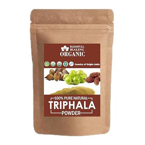 Blessfull Healing Biologisch 100% puur natuurlijk Triphala Superfood Poeder   200 Gram/7.05 oz