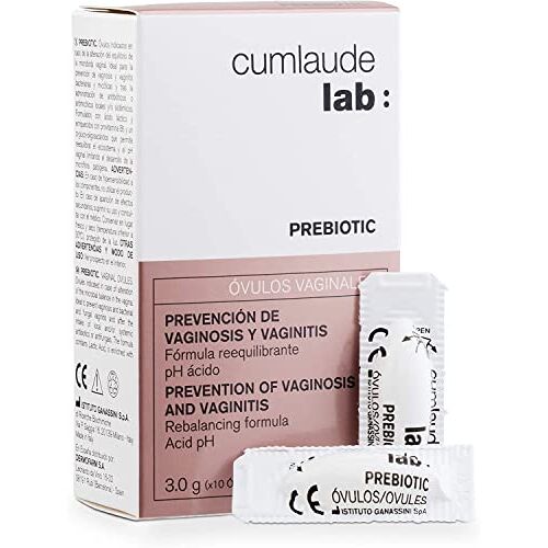 Cumlaude Lab Prebiotische zetpillen, vaginale zetpillen, preventie van vaginose en vaginitis, lactozuur, provitamine B5, α-gluco-oligosacchariden, dermatologisch, gynaecologisch getest 10 stuks