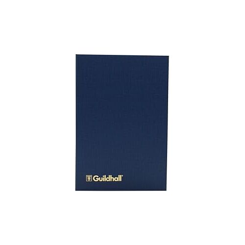 Exacompta Guildhall 298 x 203 mm Accountboek, Blauw, 29.8 x 20.3 cm, 12 Contante kolommen, 160 pagina's