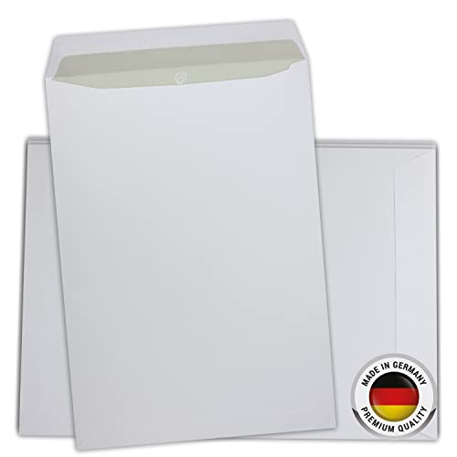 Generisch 25 enveloppen C4 wit, zonder venster, zelfklevend, C4 (229 x 324 mm), 120g/m² papier, verzendtas, envelop, zakelijke envelop